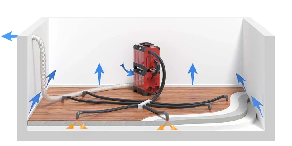 target drying - pressure drying